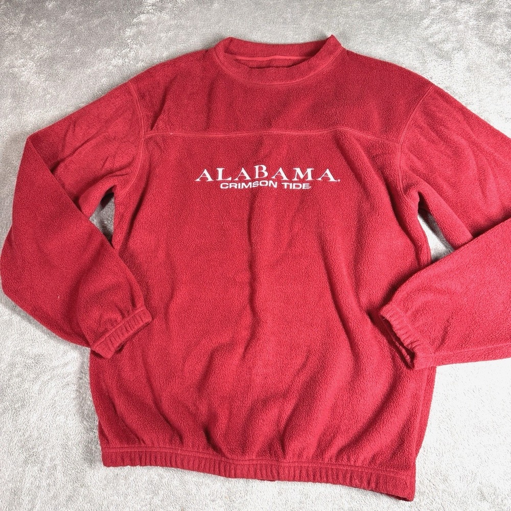 Vintage Pro Edge Alabama Crimson Tide Embroidered Fleece Sweatshirt Mens‎ M USA